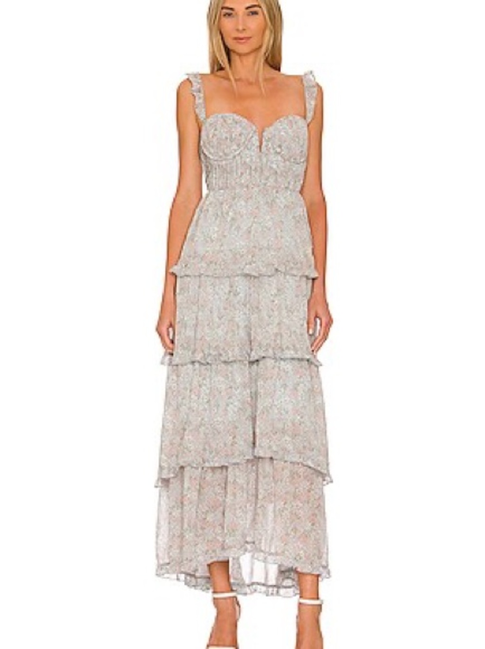 NWT Astr the Label Tiered Floral Maxi Dress with Ruffle Detail, Small - Picture 12 of 12